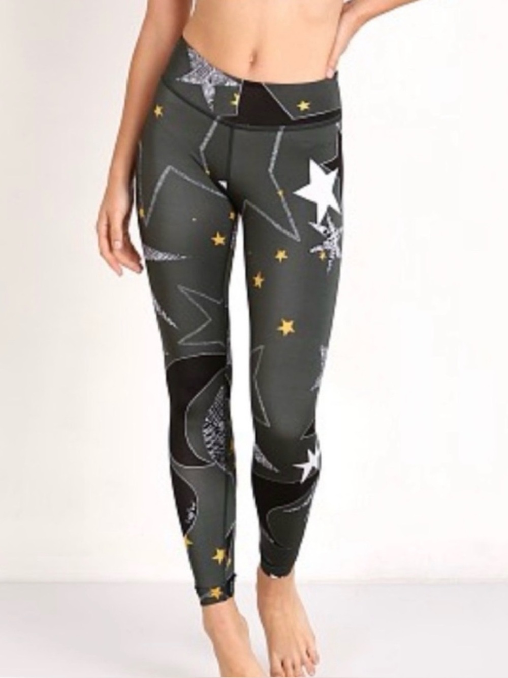 Beyond Yoga Lux Print Essential Long Legging in Winter Solstice L